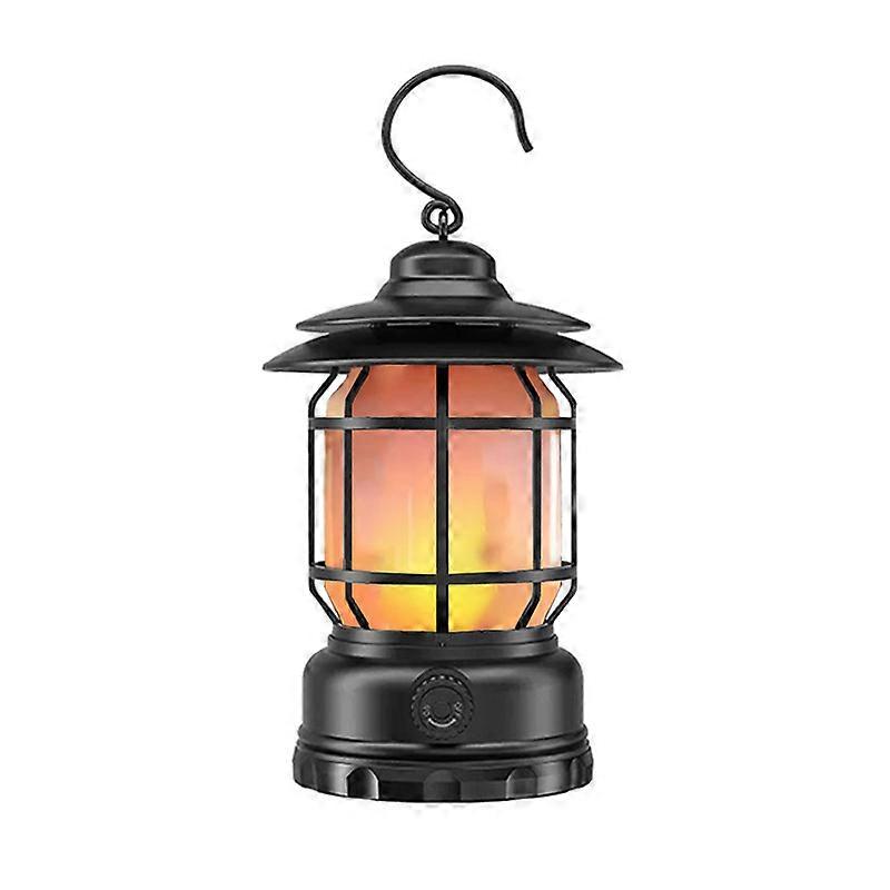 2-Pack Rechargeable Camping Lanterns Dimmable Vintage LED Lights for Indoor Outdoor Use Portable Lightweight Design