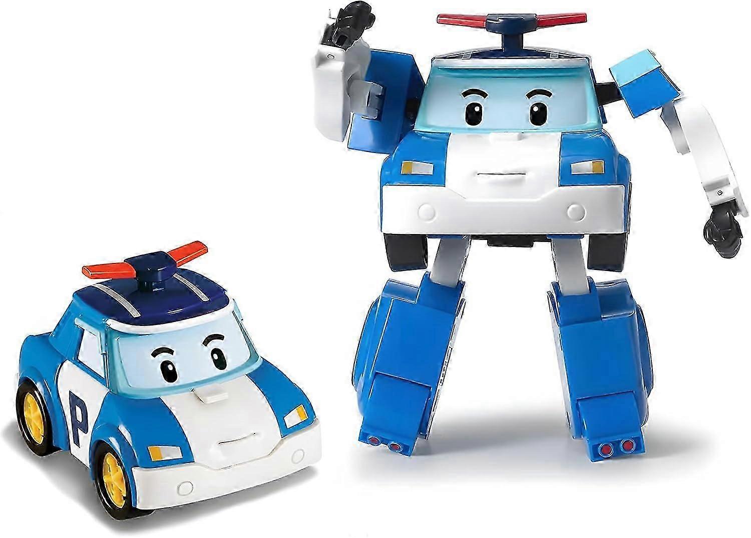 SBSG Robocar Poli Transforming Robot ، 4 "مركبات شخصية لعبة حركة قابلة للتحويل ، مجموعة ألعاب سيارات الطوارئ للشرطة ، ألعاب سيارات الإنقاذ في عيد ميلاد العطلة