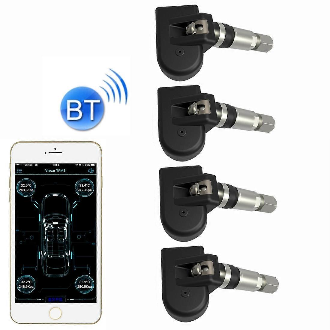 VC601 TPMS 4 eingebaute Sensoren Reifendrucküberwachung Alarmsystem Diagnose-Tool mit Bluetooth 4.0 Arbeiten auf Android / iOS / iPad
