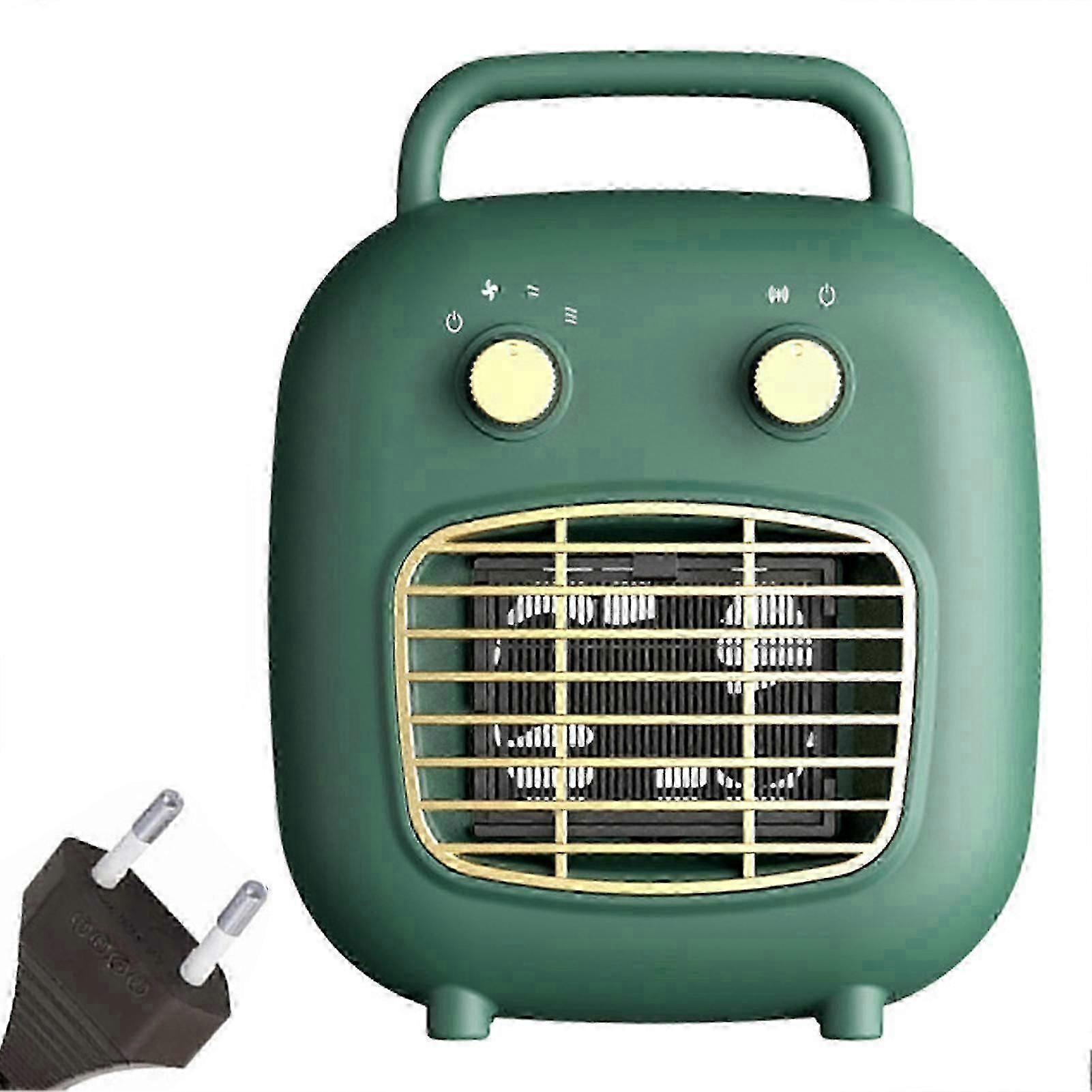 Plug-in Cartoon Mini Heaters 3 Gear Adjustment Heating Fan Temperature Control Protection Space Warmer