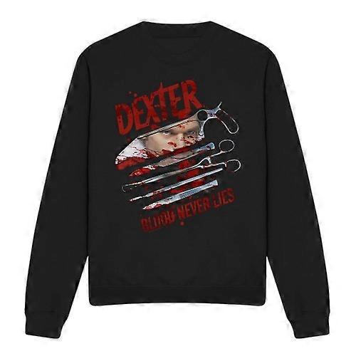 Dexter Unisex Sweatshirt mit Blut lügt für Erwachsene