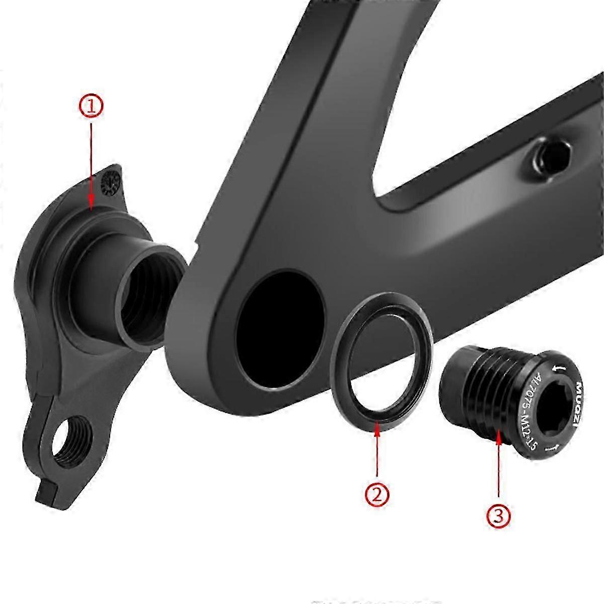 适用于 SRAM UDH 框架后拨链器吊架 M12X1.0 自行车拨链器钩适配器 M12-1.0