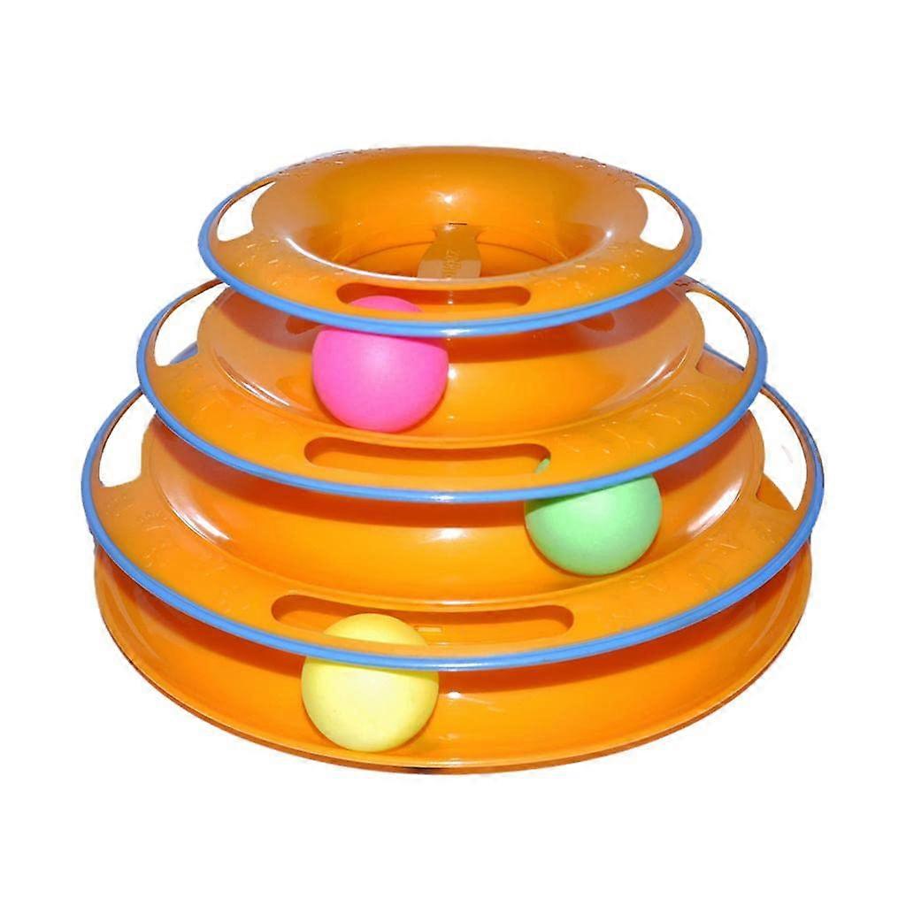 Interactive Track Ball Cat Toy Model Variants Small To Medium Cat Size Non Toxic Plastic