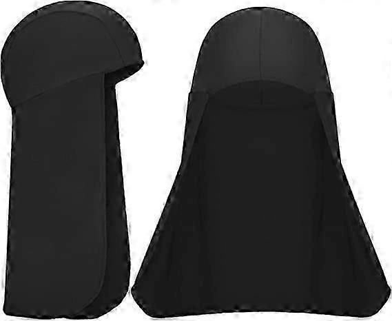 2-Pack Cooling Skull Hat Elastic Visor Neck Guard