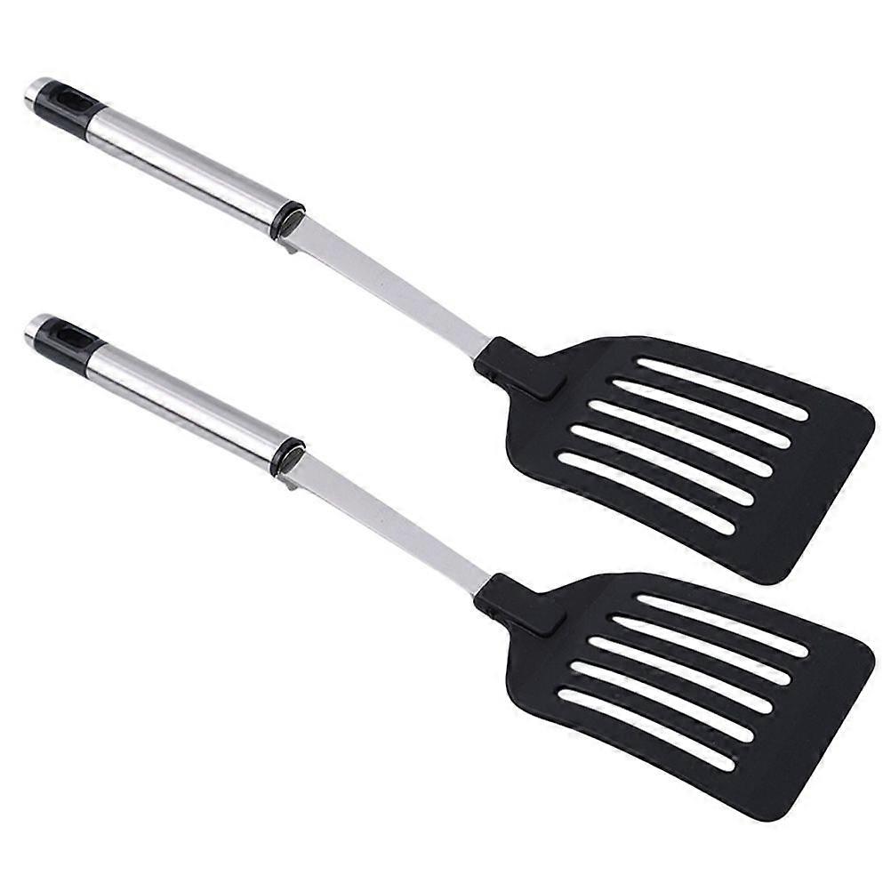 2 Pcs Stainless Steel Spatulas Restaurant Kitchen Kitchenware Cooking Tools