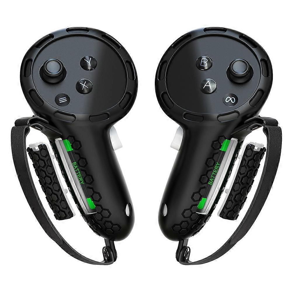 1 Pair For Meta Quest 3/3S Handle Controller Cover VR Hand Grip Case Easy to Replace Battery
