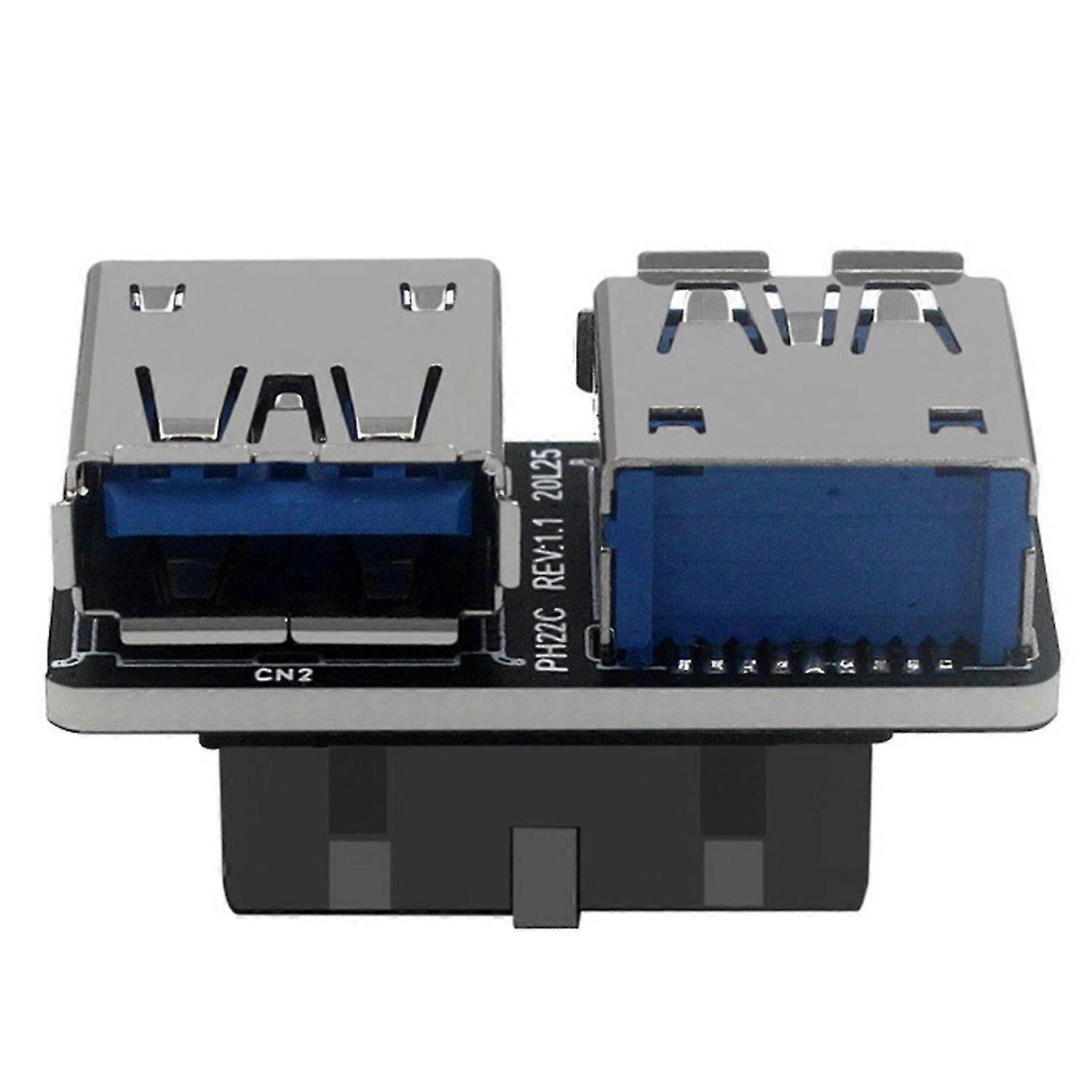 USB3.0/3.1 Adapter IDC19P/20P to USB A Female Port Adapter with Inner Connection Dongle Mainboard Ad