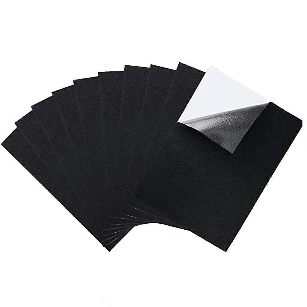 Black Fabric Adhesive Sheets Multipurpose Velvet Sheet Glue Back Practical