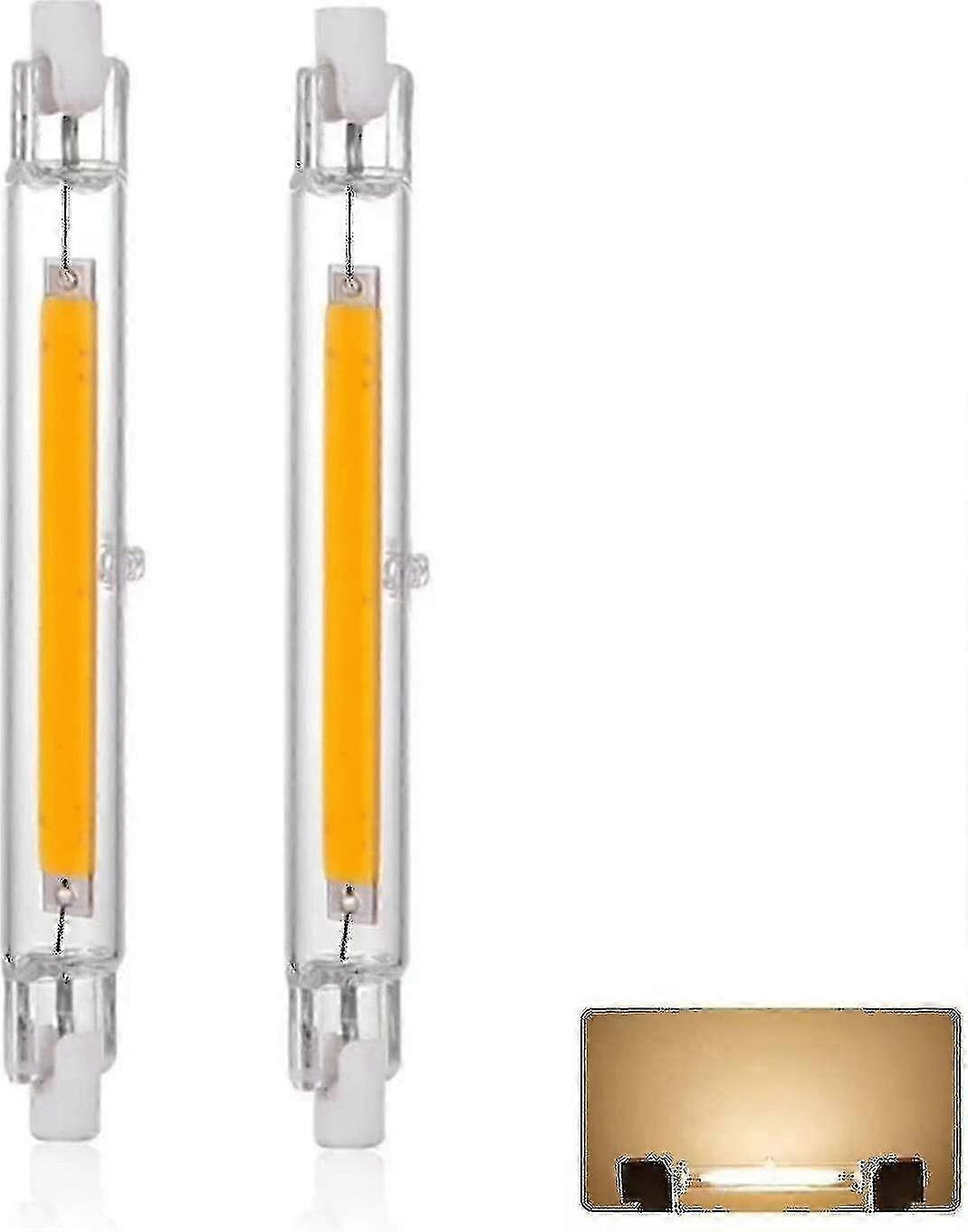 Ampoule LED R7s 118 mm 30 W à intensité variable, blanc chaud 3 000 K, 3 000 lm, linéaire, remplace une lampe halogène J118 300 W, 360