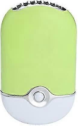 Mini Portable Li-ION Battery Desktop Built-in Fan USB Rechargeable Air Conditioner Fan F015,Green