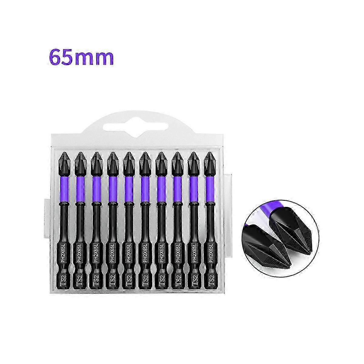 PH2 Magnetic Batch Head Crosses Screwdriver Impact Drill Bit Screw 50mm Non- Electric Screwdriver P js
