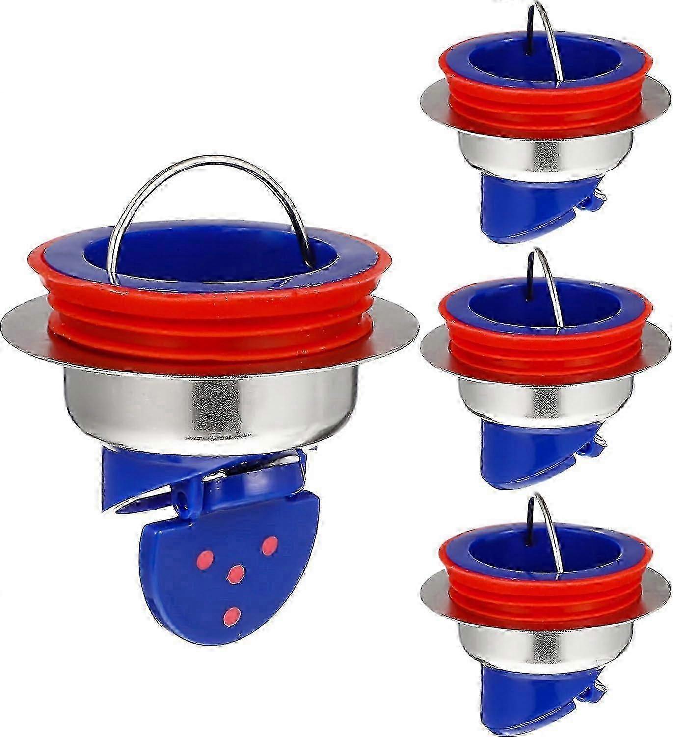 4PCS Drain Backflow Preventer Shower Floor Drain Backflow Preventer One Way Drain Valve Sewer Core for Floor Water Drainage