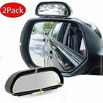 2 Pack 360 Lusterka samochodowe, prawe + lewe regulowane szkło Hd Pomocnicze szerokie auto regulowane do rolety chowane V
