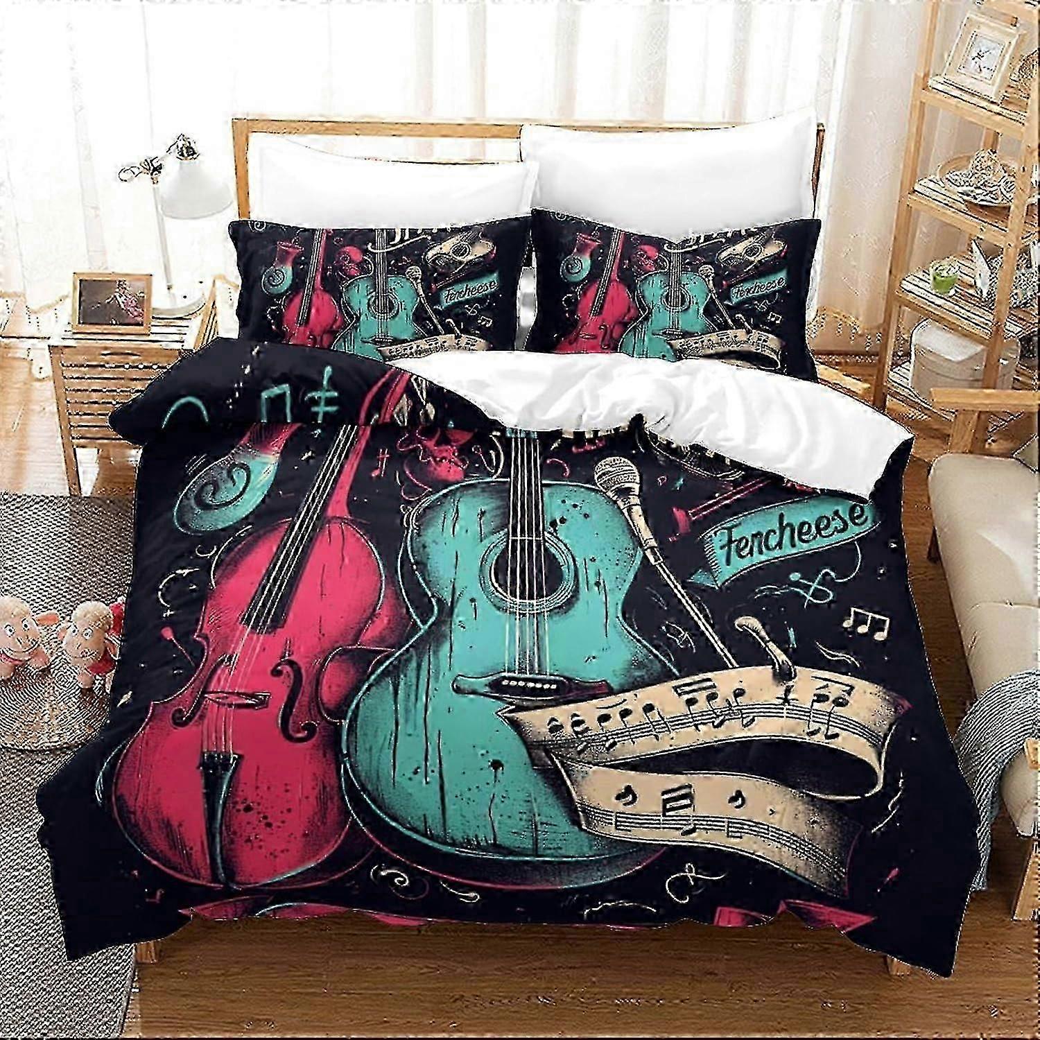 J688 Lençóis Cor Colorido Balão Quente Conjuntos de Capa de Edredão 3 PCS Hotel Quality Quilt Cover Conjunto de Cama Capas de Cama com Fronhas com Zíper Closur