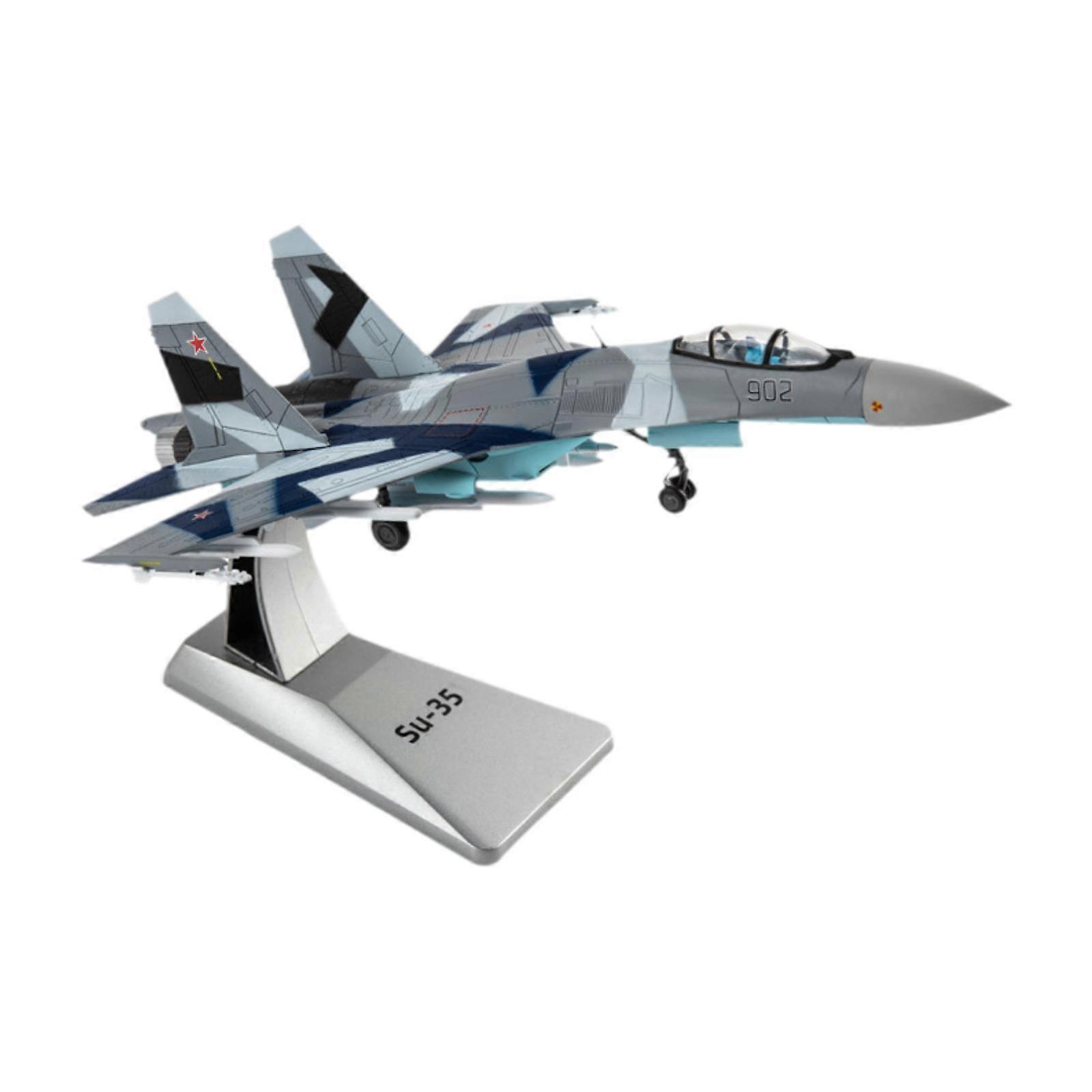 1:100 SU35 Airplane Model Diecast Fighter Fighter Model for Table Home Shelf