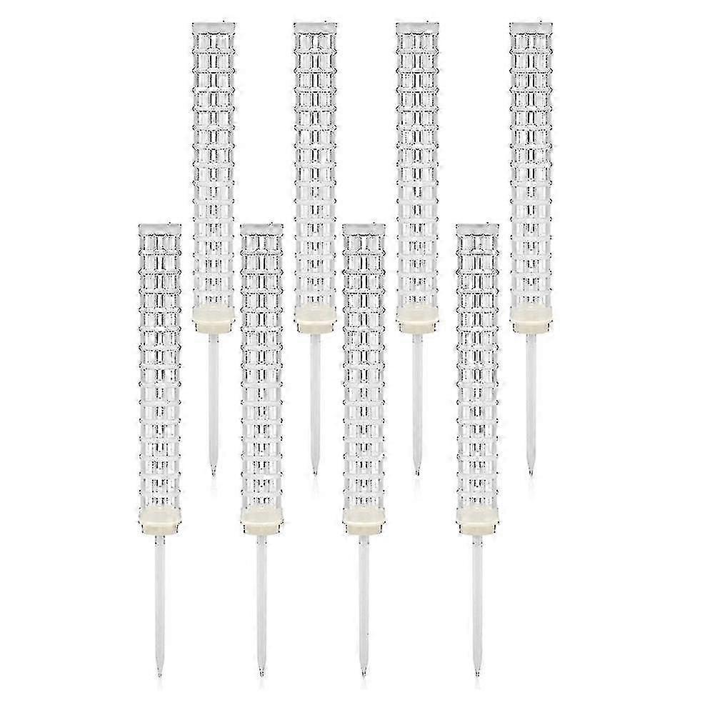 8-Piece Stackable Coir Moss Poles for Monstera Plants Plastic Plant Support