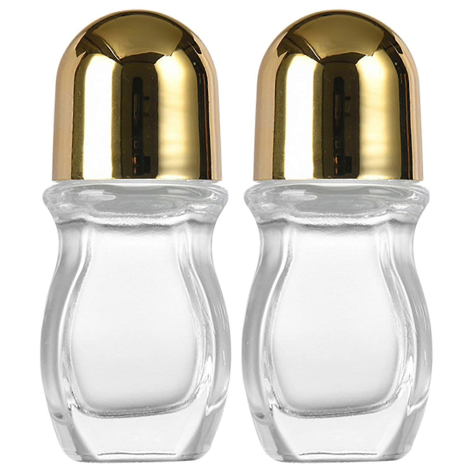 Glass Empty Roller Bottles Leak Proof Glass Bottles Oil Applications Bottles Storage Case for Travel Home Use