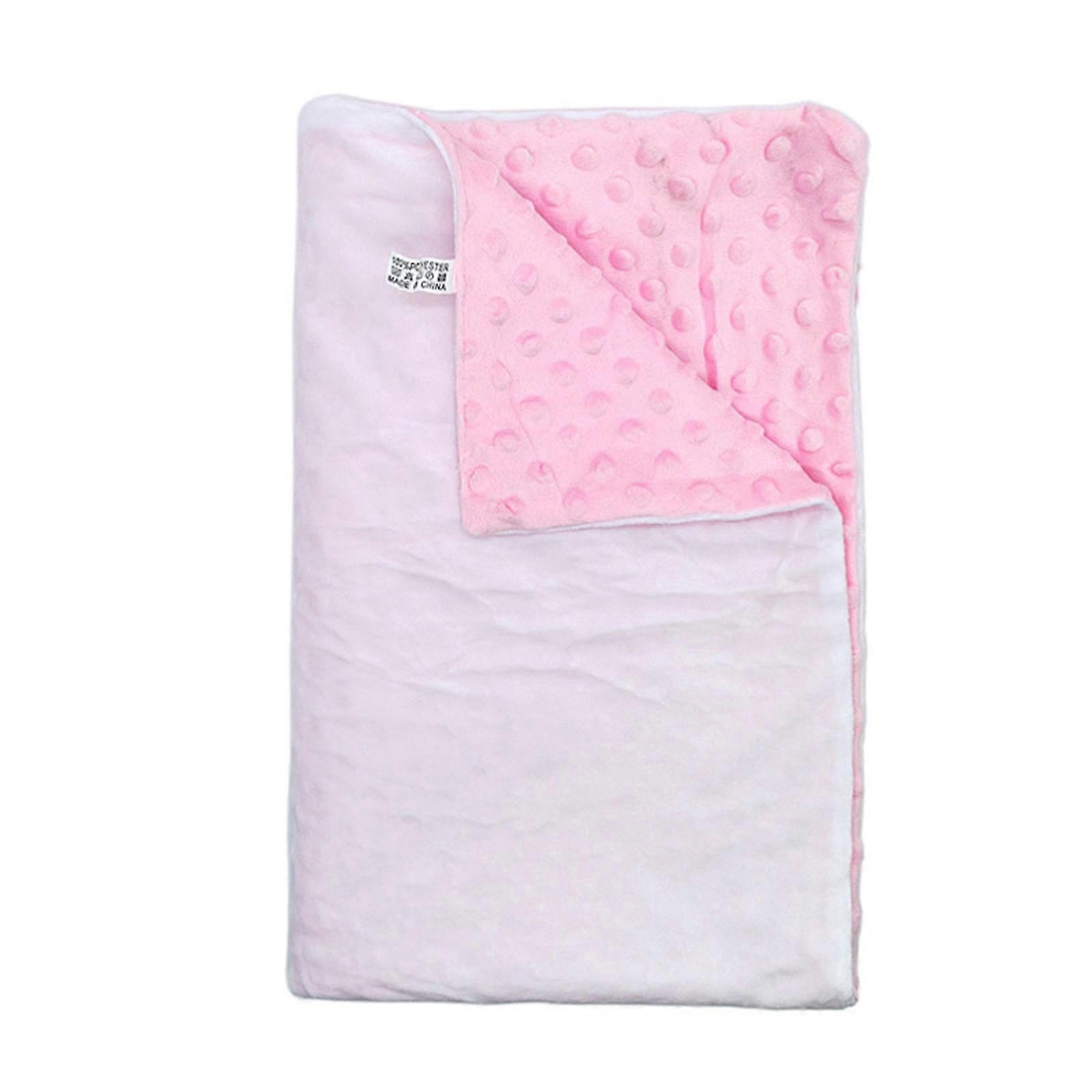 Thermal Dye Sublimation Swaddles Blanket Wrap Towel for Infant Boys Girls Stroller Cover Baby Crib Accessory Baby Quilts  Pink