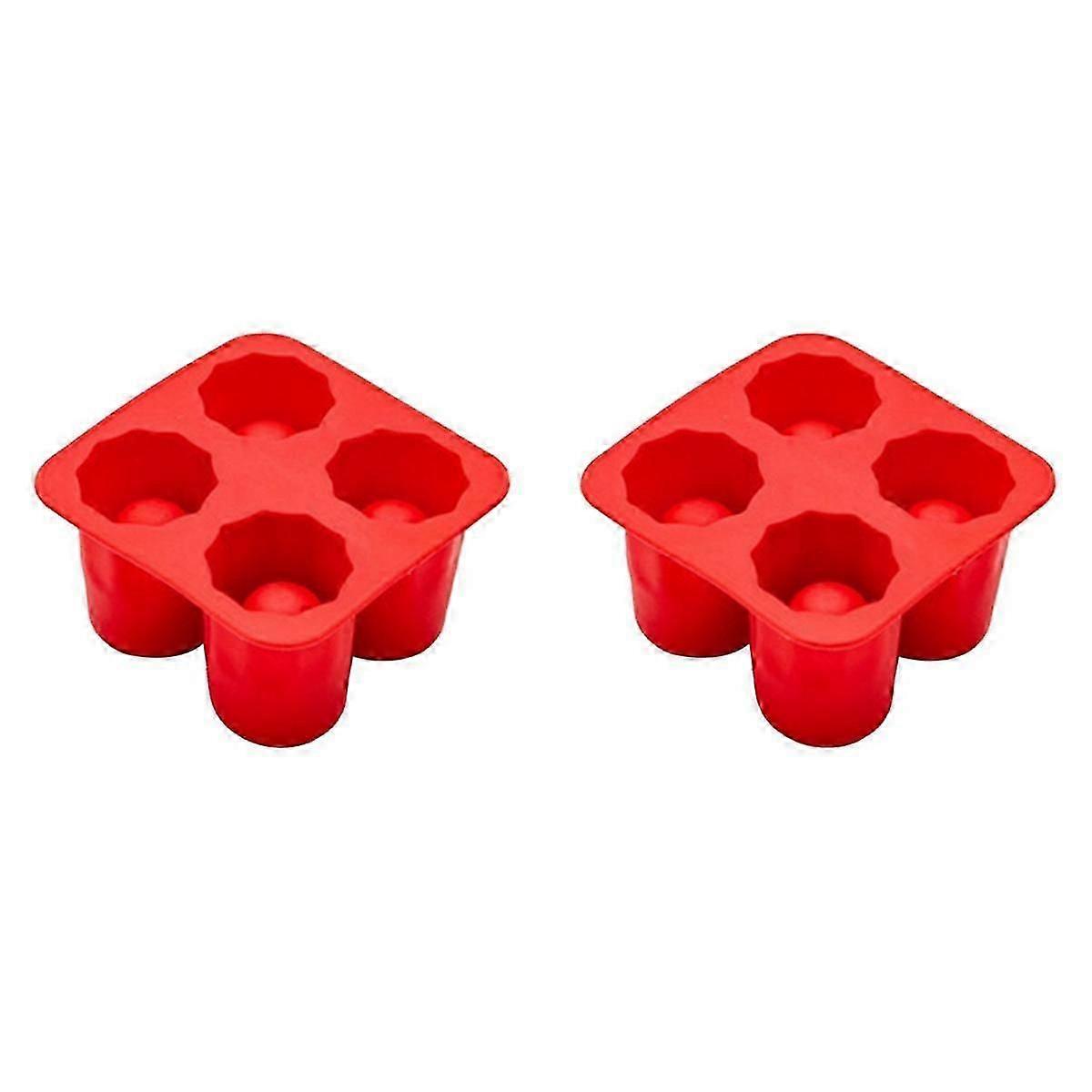 4 Cup Shape Silicone Ice Cube Mold Ice Mould Ice Cube Tray Summer Bar Party Beer Ice Cocktail Cold