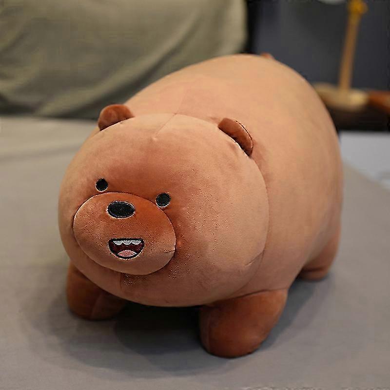 Nous ours nus poupée en peluche ours de glace/Grizzly/Panda jouet en peluche les trois ours nus dessin animé Figure coussin ornement pour enfant