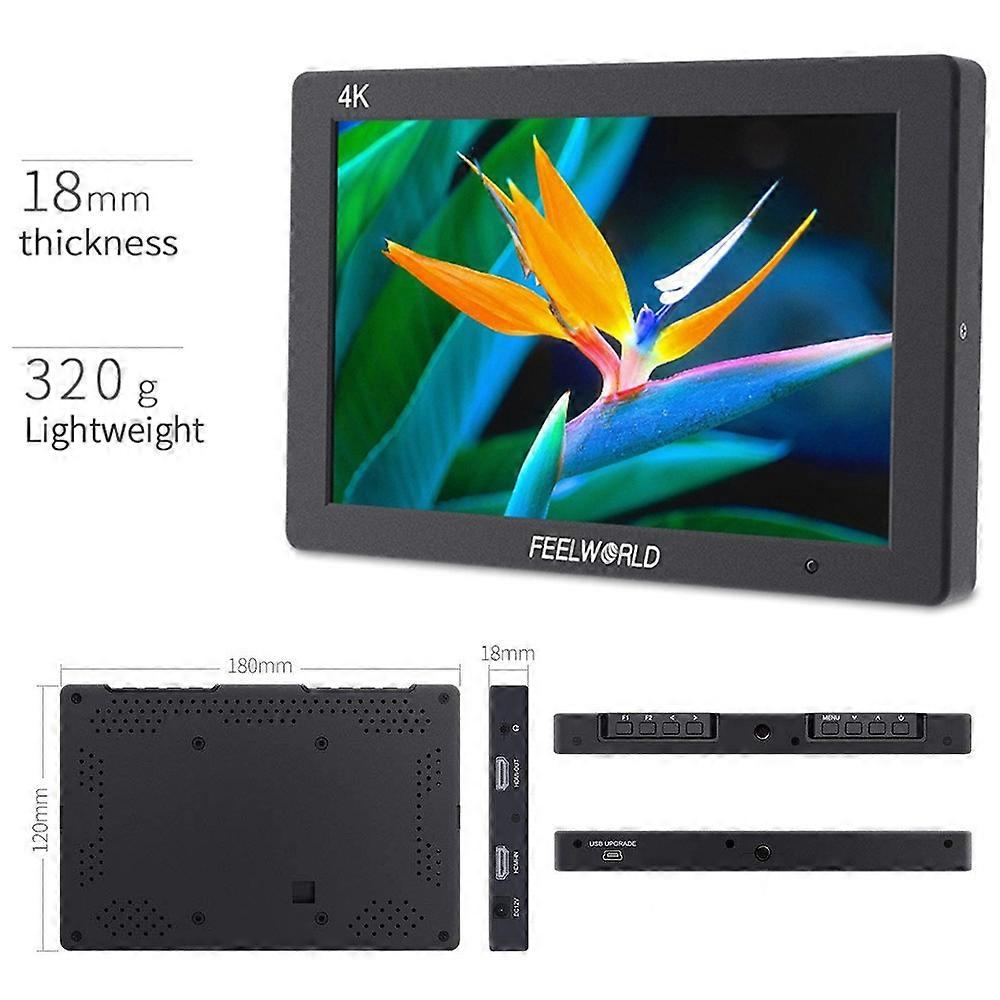 【New】 FEELWORLD T7 7 Inch IPS 1920x1200 HDMI On Camera Field Monitor Support 4K Input Output Video Monitor