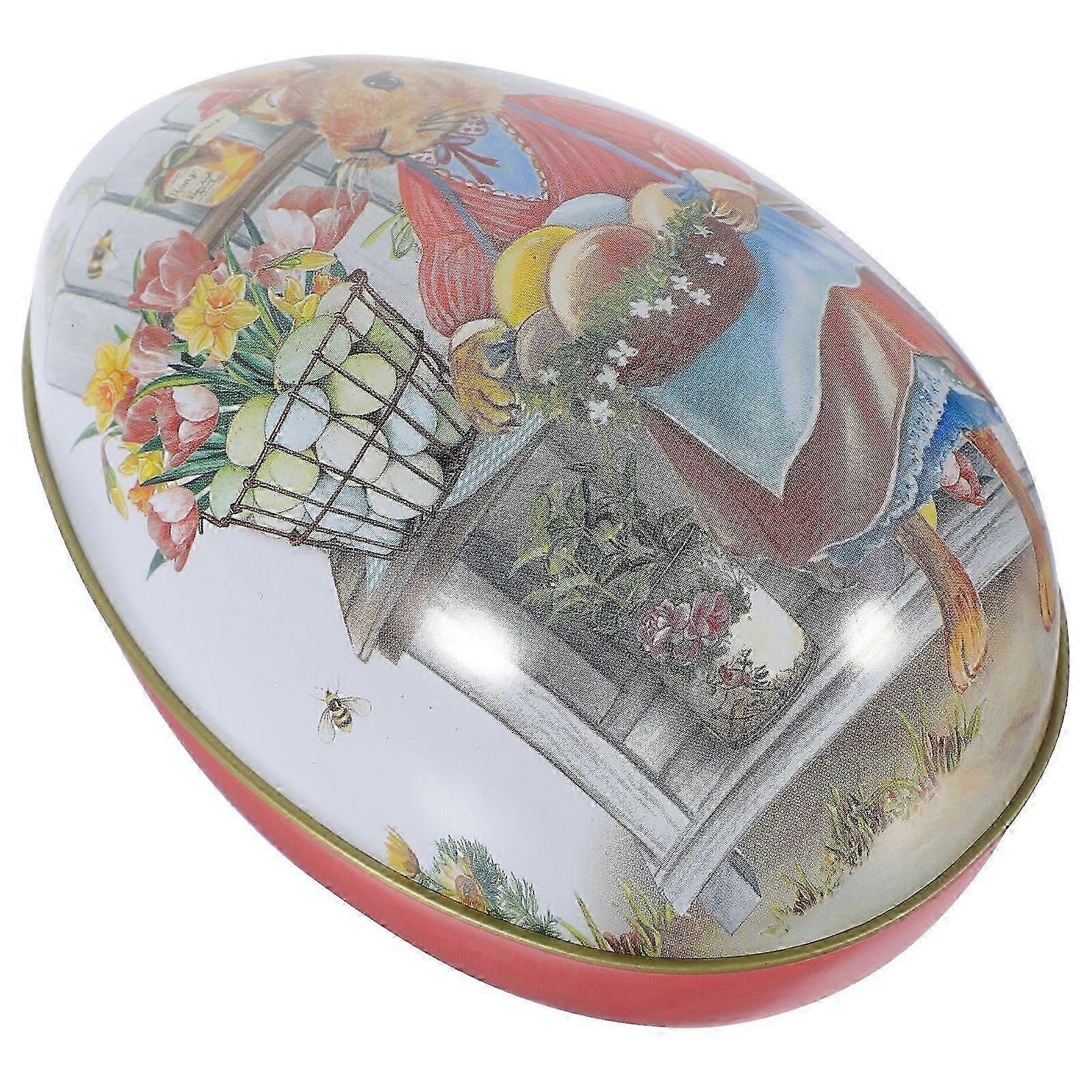 Easter Egg Shape Easter Biscuit Case Festival Gift Packaging Box Party Candies Box (S)