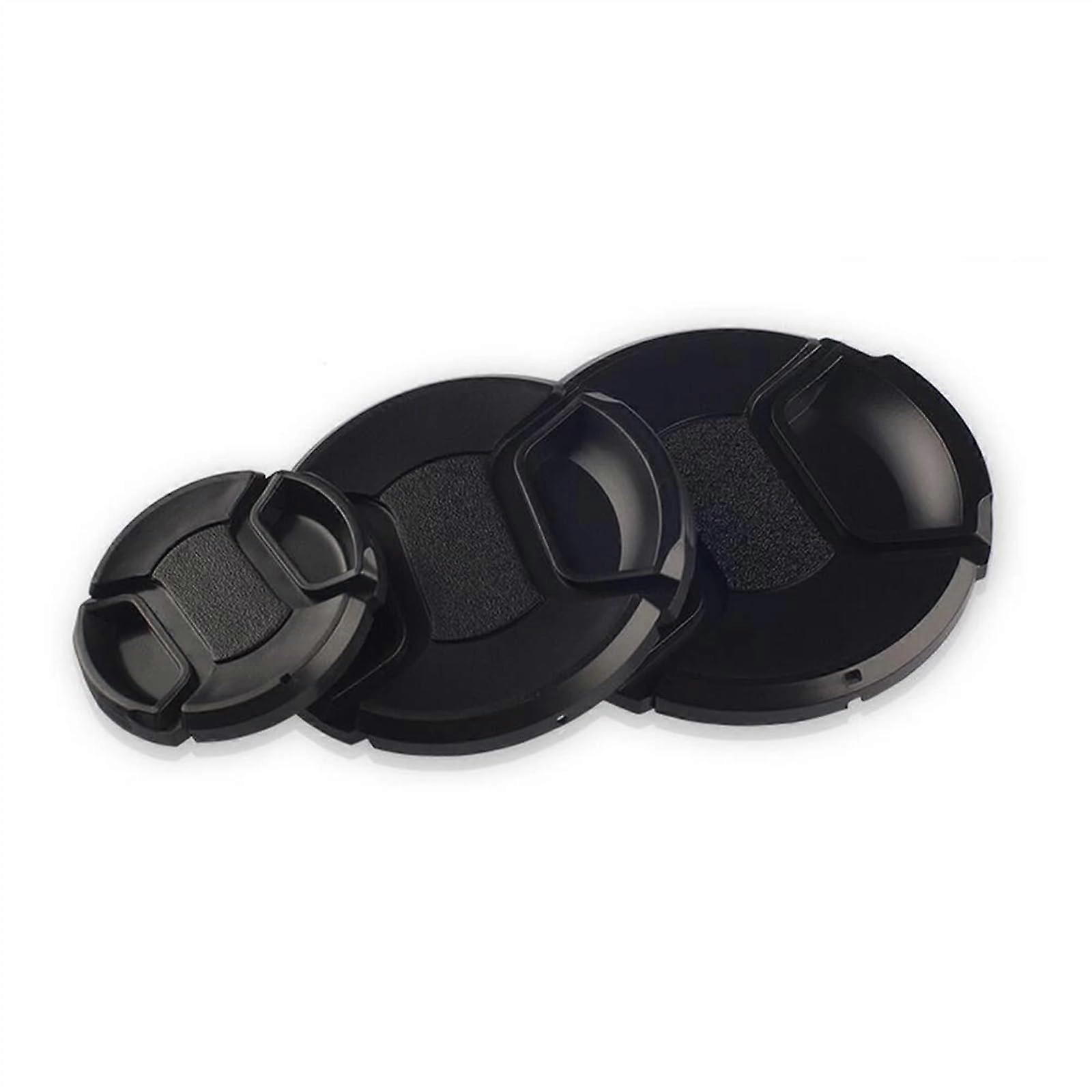 2pcs Center Pinch Snap-on Front Lens Cap Cover for Canon for Nikon 46mm 49mm 52mm 58mm 62mm 67mm 72mm 77mm Lens Camera(58mm)