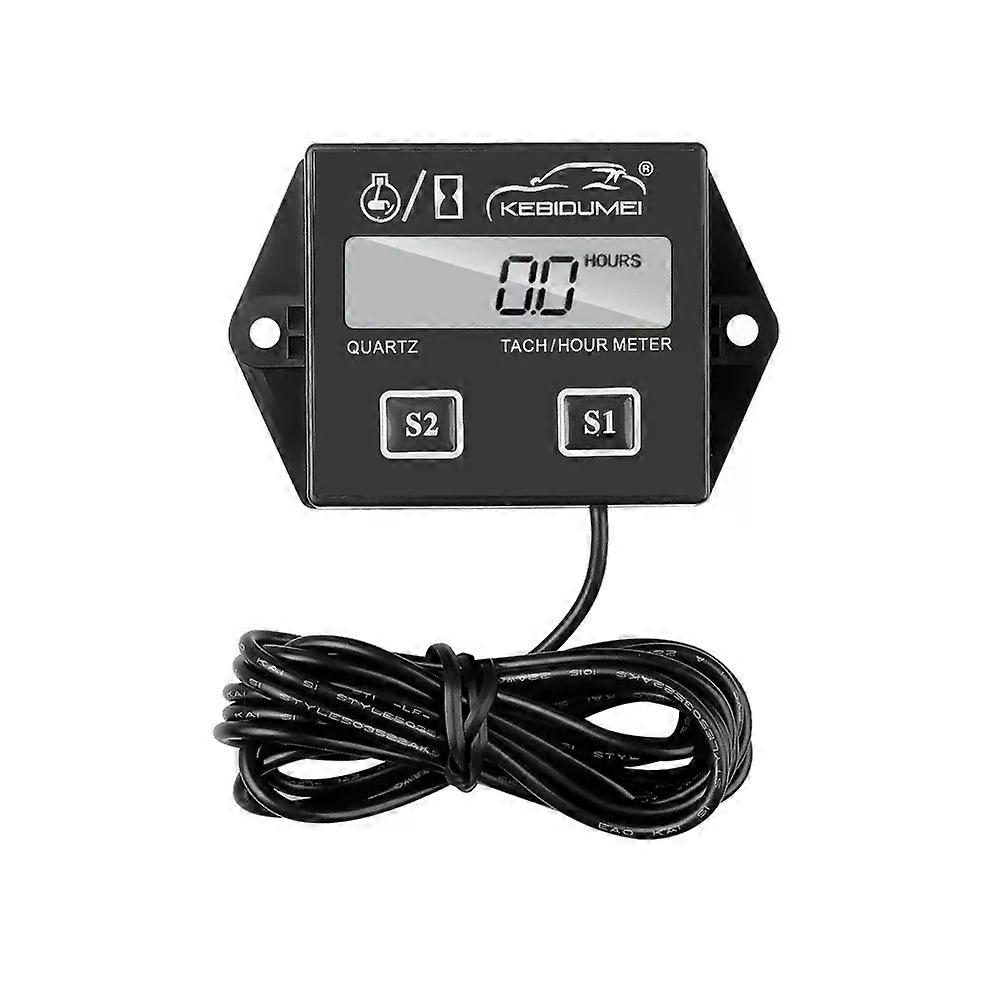 Digital Motor Tach Betriebsstundenzähler Tachometer Motor RPM LCD Display für Motorrad Motor Hub Motor Auto Boot
