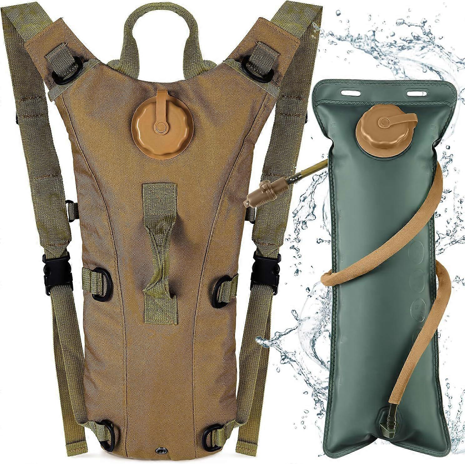 轻便水袋背包，带 3L 水夹克，男女通用跑步背包，适用于山地自行车骑行