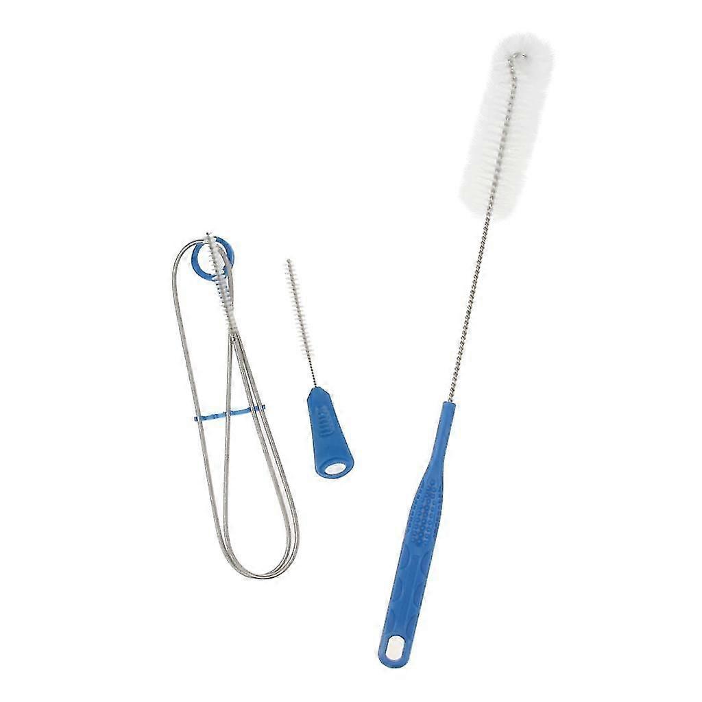 3 Pieces Water Bladder Cleaning Brush Cleaner Set for Hydration Pack Clear