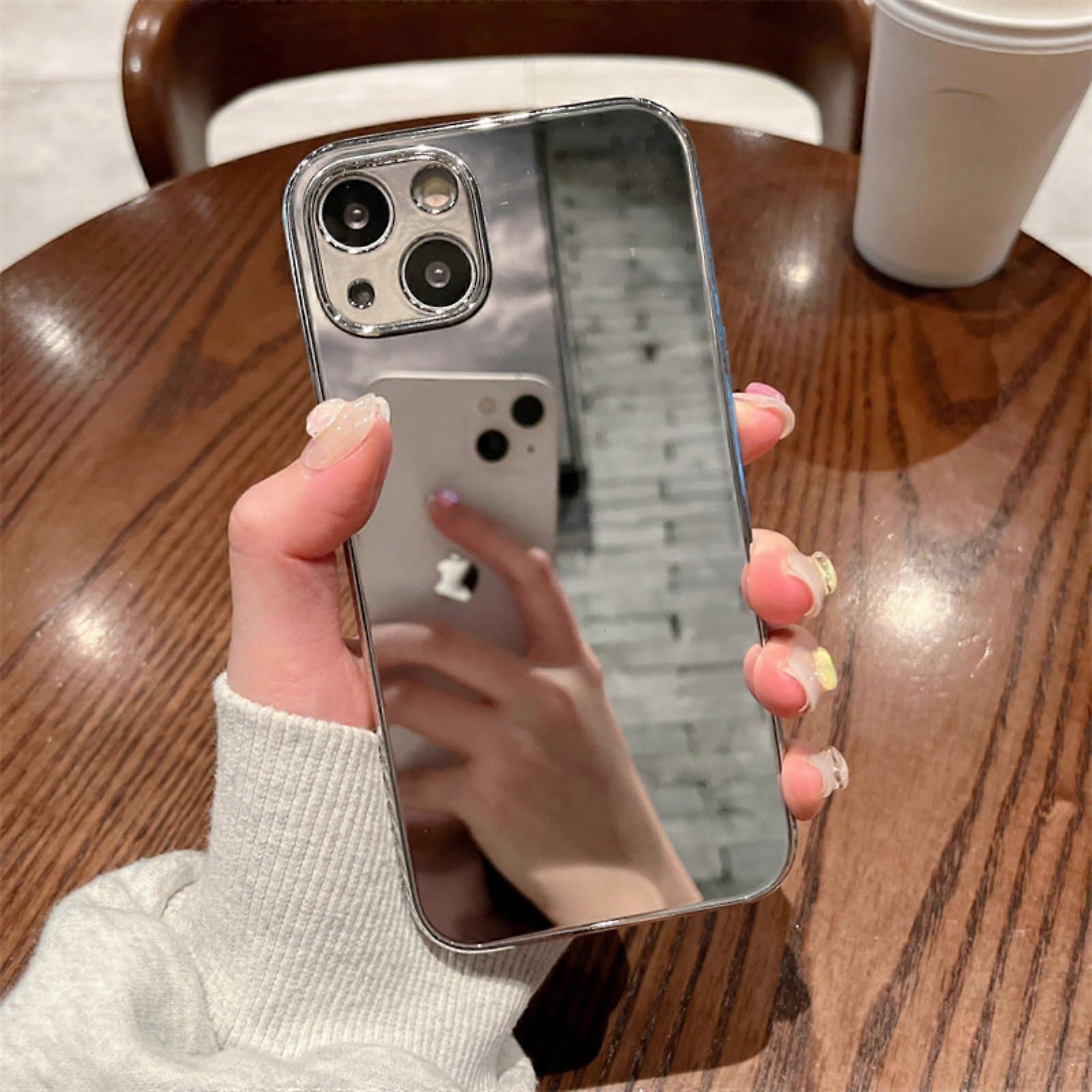 iPhone 16 Case, iPhone 16 Pro Max Sheath, Mirror Makeup Electric Glass Design, Compatible with iPhone 16 Plus