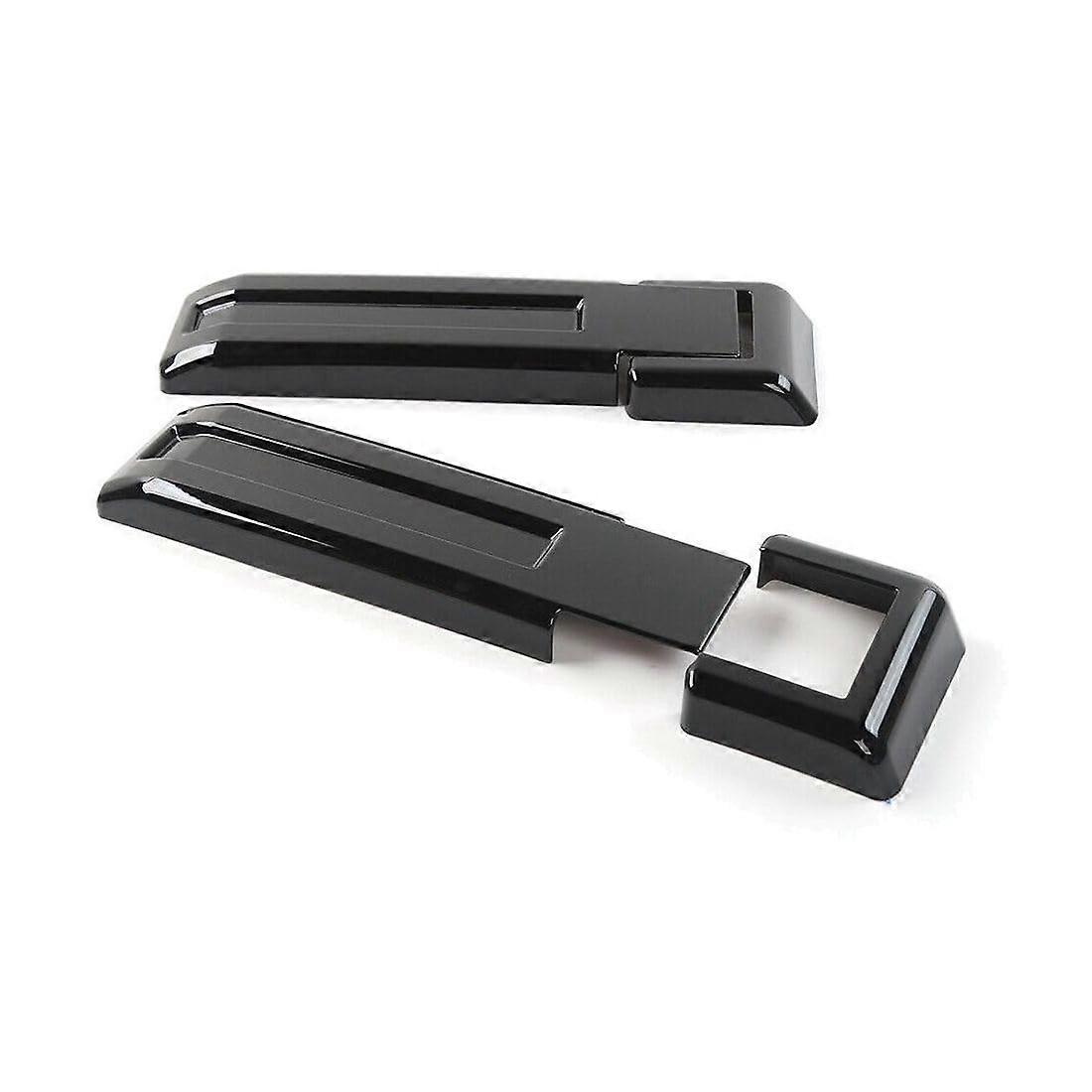 2-Piece Black Tailgate Hinge Covers for Jeep 2007-2017 Wrangler (Part #RTTCZ21192659, Rear Mount)