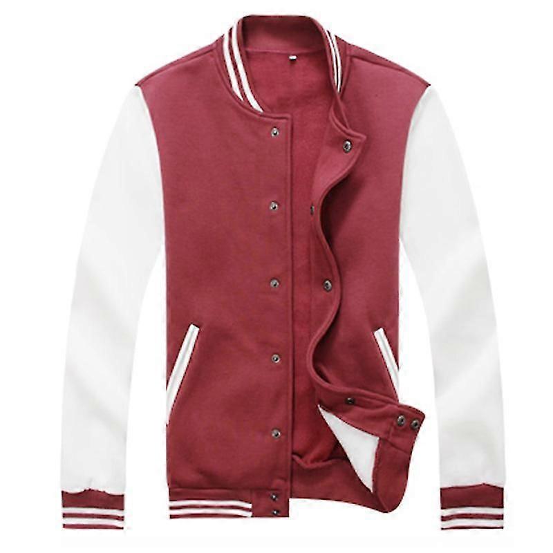 Mystdiy Herren Colorblock Baseball Jacke