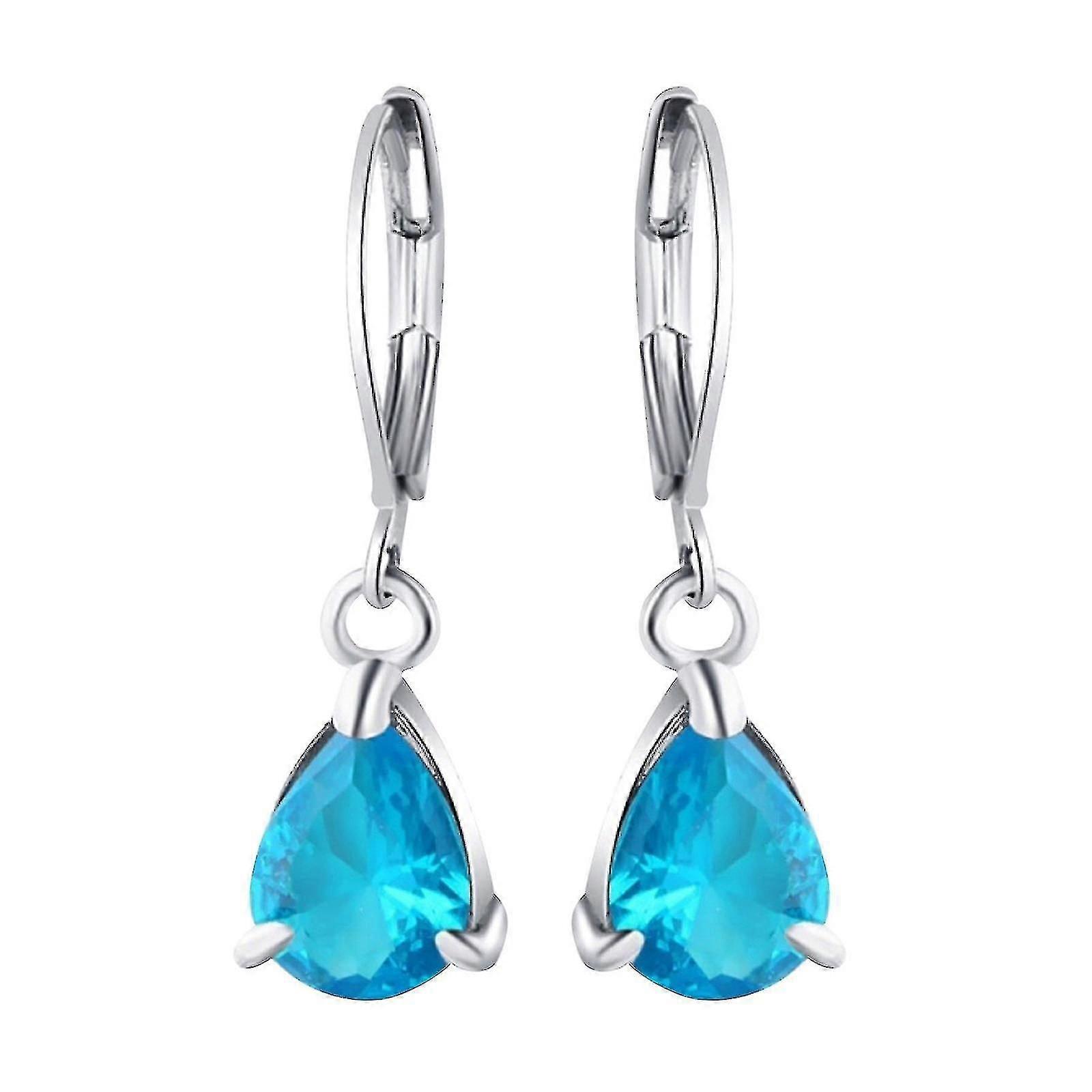 Damenmode Bunte Diamant Wassertropfen Ohrstecker Schmuck