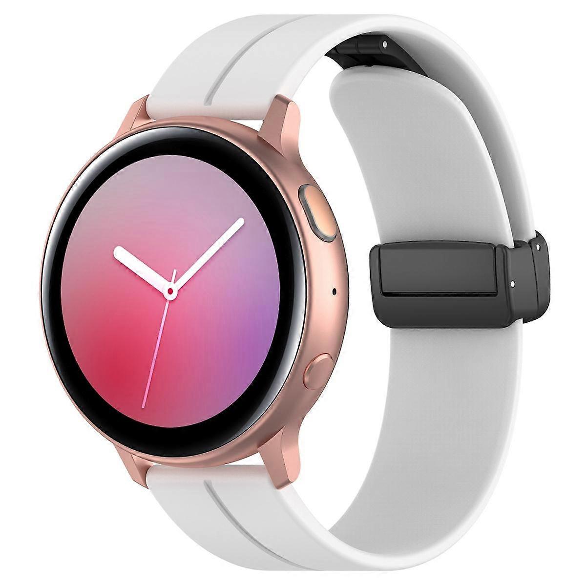 xdfind fladt hoved rille folde sort spænde silikone urrem