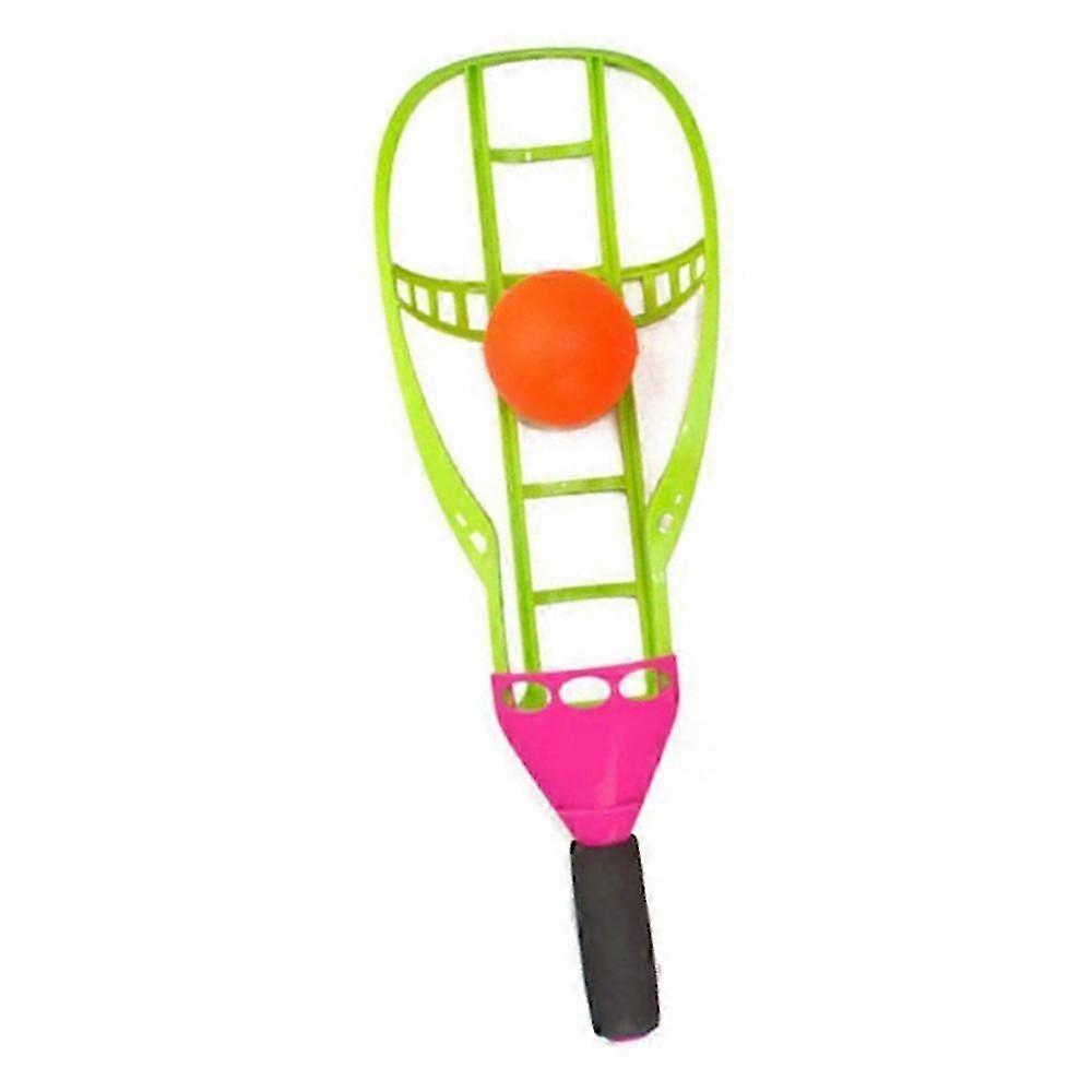 Children Launch Catch Ball Game Set Toss Ball Toy Launch Catch Ball Game 2 Rackets 2 Balls well
