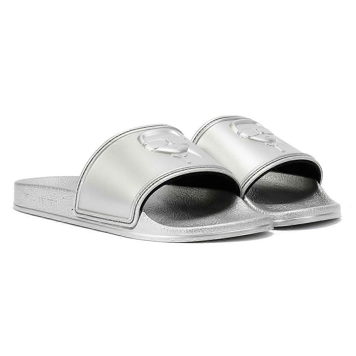 Karl Lagerfeld Kondo 2.0 Karl NFT Women's Silver Slides