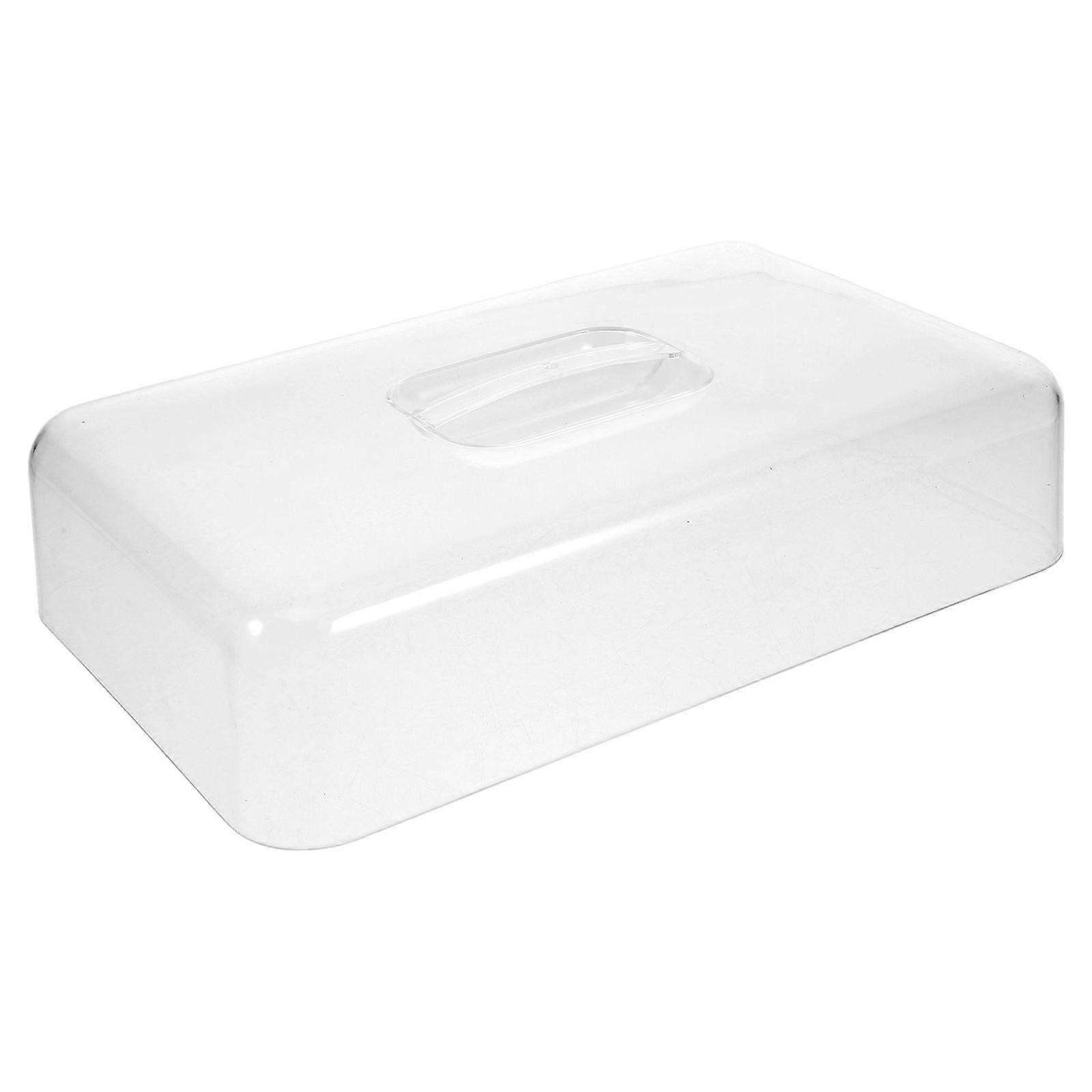 Rectangular Clear Acrylic Cake Stand With Dome Covers Cookie Display Stand Covers For Desserts And Snacks Home Parties