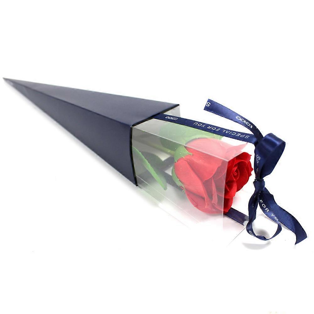 Red Rose Single Soap Flower