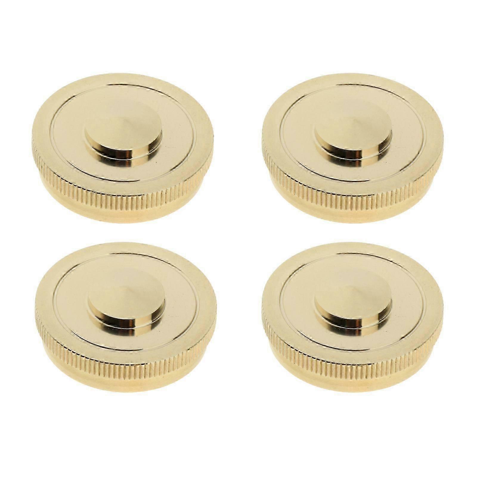 4pcs Golden Key Button Inlays for Tenor/ Alto/ Soprano Sax Saxophone Accs