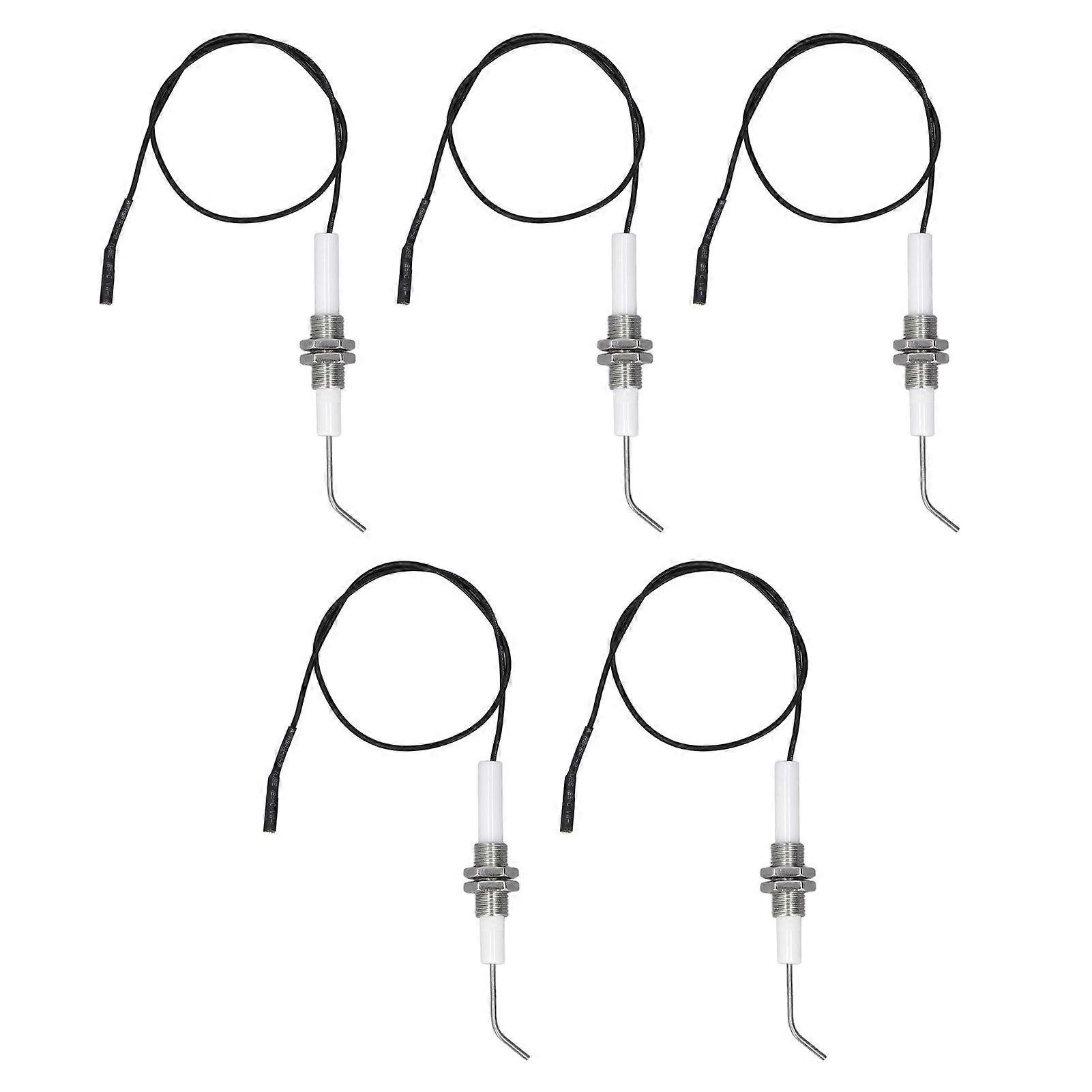 5pcs Spark Ignition Ceramic M10 Furnace Ignition Threaded Electrode for Push Button Piezo Igniter