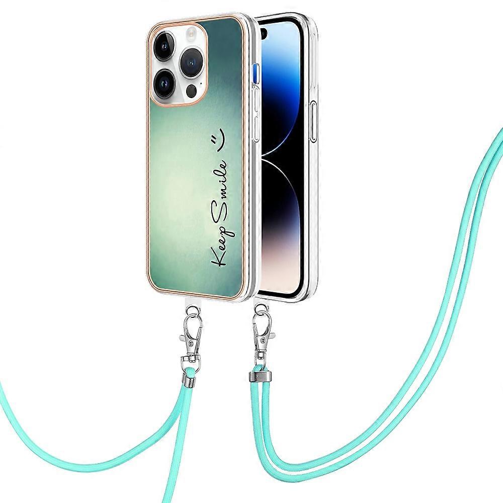 Electroplating Dual-side IMD Phone Case with Lanyard