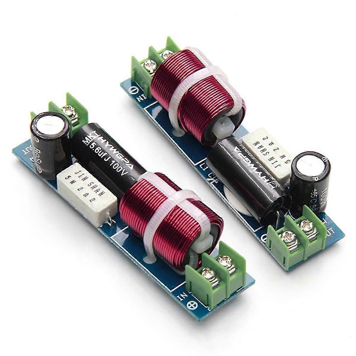 60-120W Car Midrange Crossover Speaker Mediant Mid Frequency Divider for 2-6.5 Inch Speaker Filter 2PCS