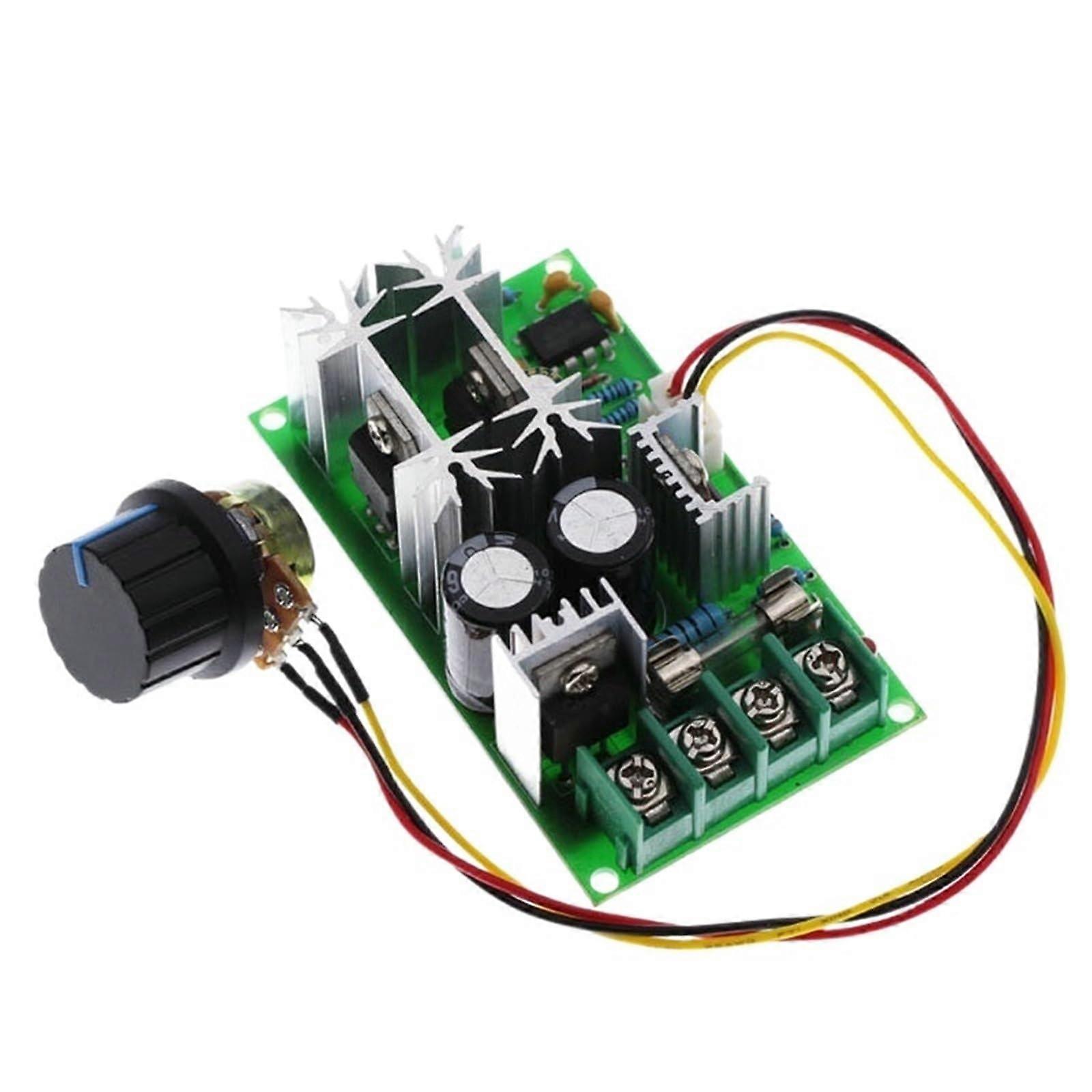 DC Motor Speed Regulator 10-60V 20A PWM Controller for 12V 24V 36V 48V High Power Drive Module