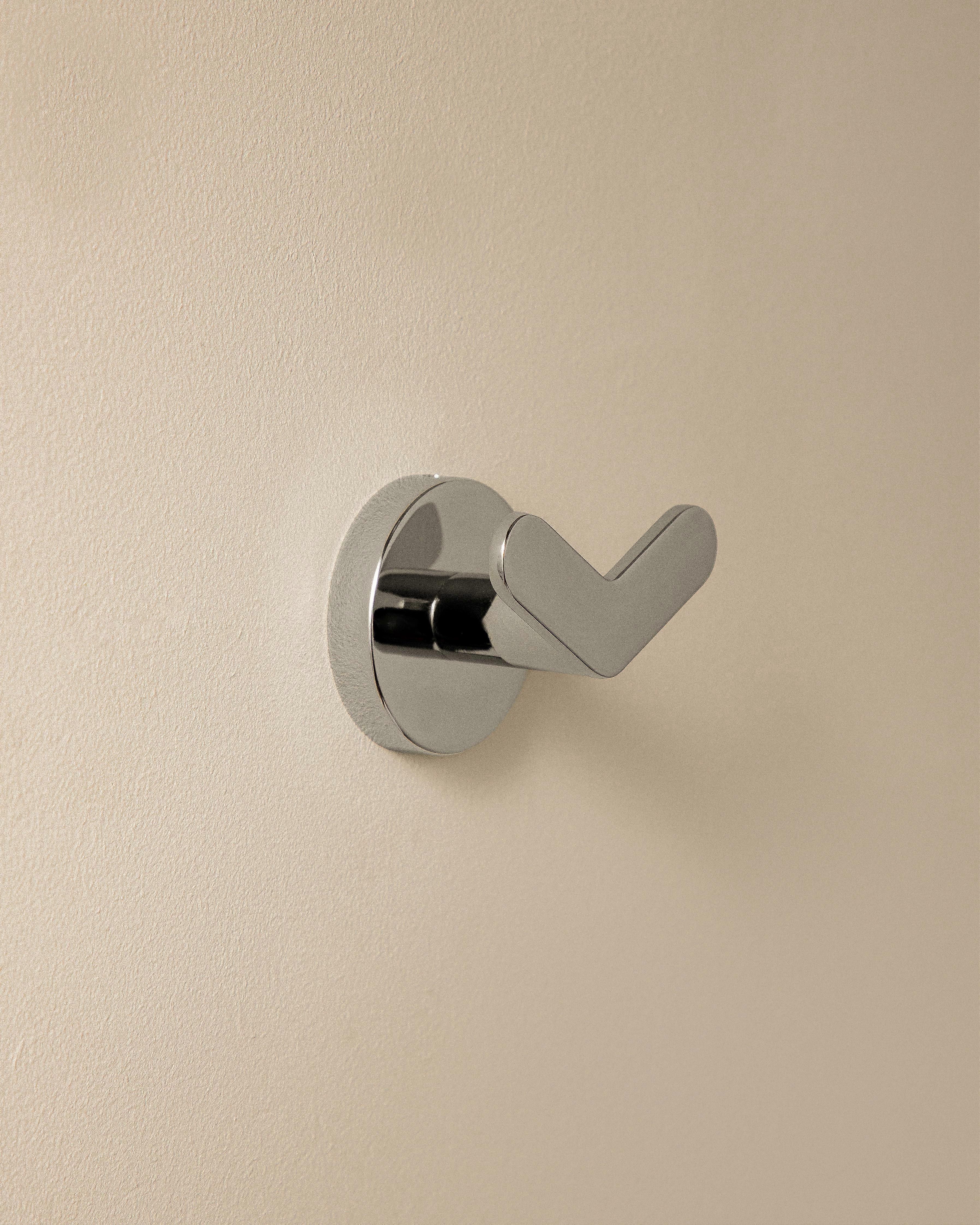 COSMIC Double Towel Hook, Robe & Coat Hook, Chrome, Start Collection