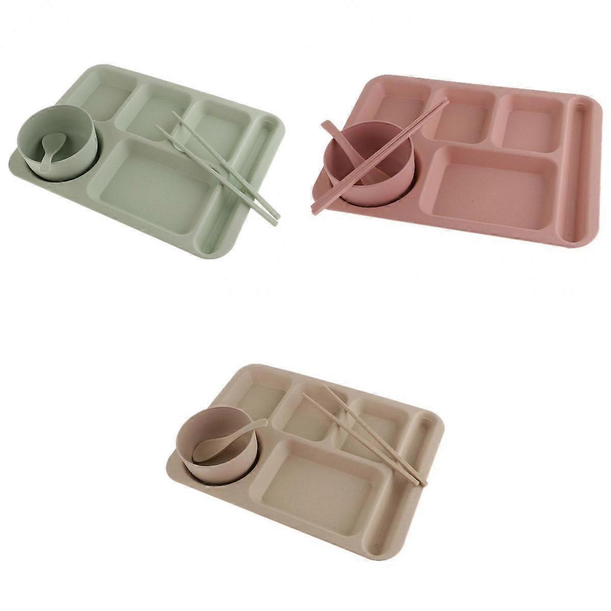 3 Pack Food Storage Container Divided Serving Tray