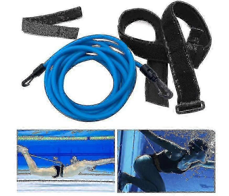 Yüzme Eğitimi Bungee Direnç Kordonları - Lap Drills_jc İçin Havuz Egzersiz Bantları -CN