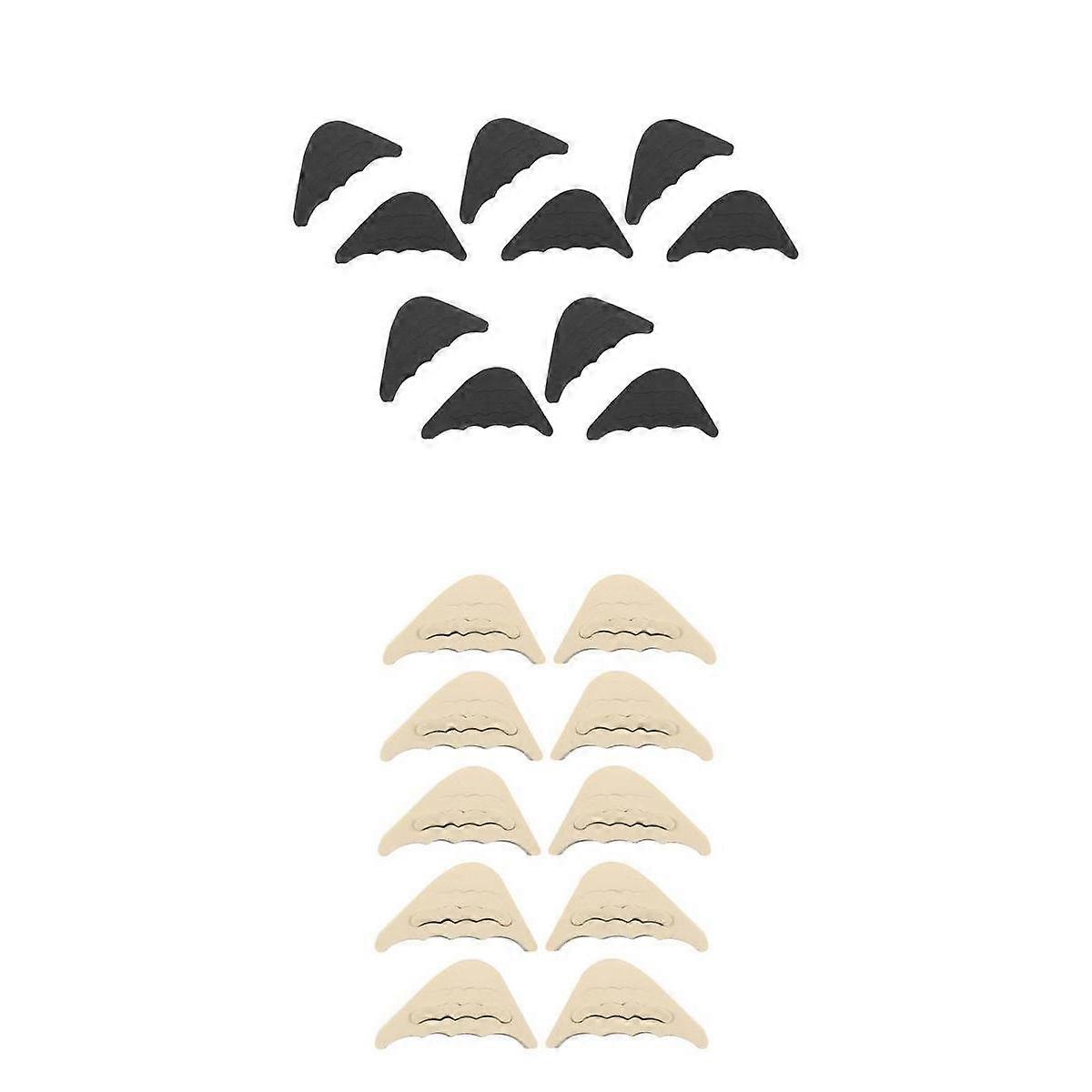 10 Pairs Forefoot Toe Filler Inserts Half Toe Flats Fillers Adjustable