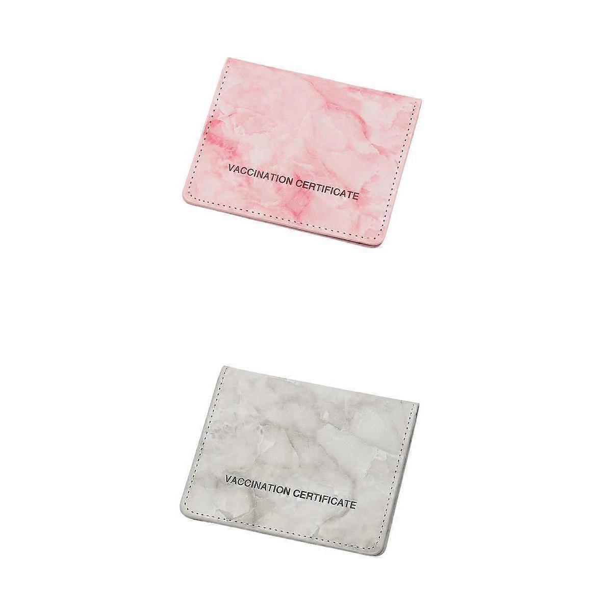 Tarjeta de 2 Piezas Rosa Gris