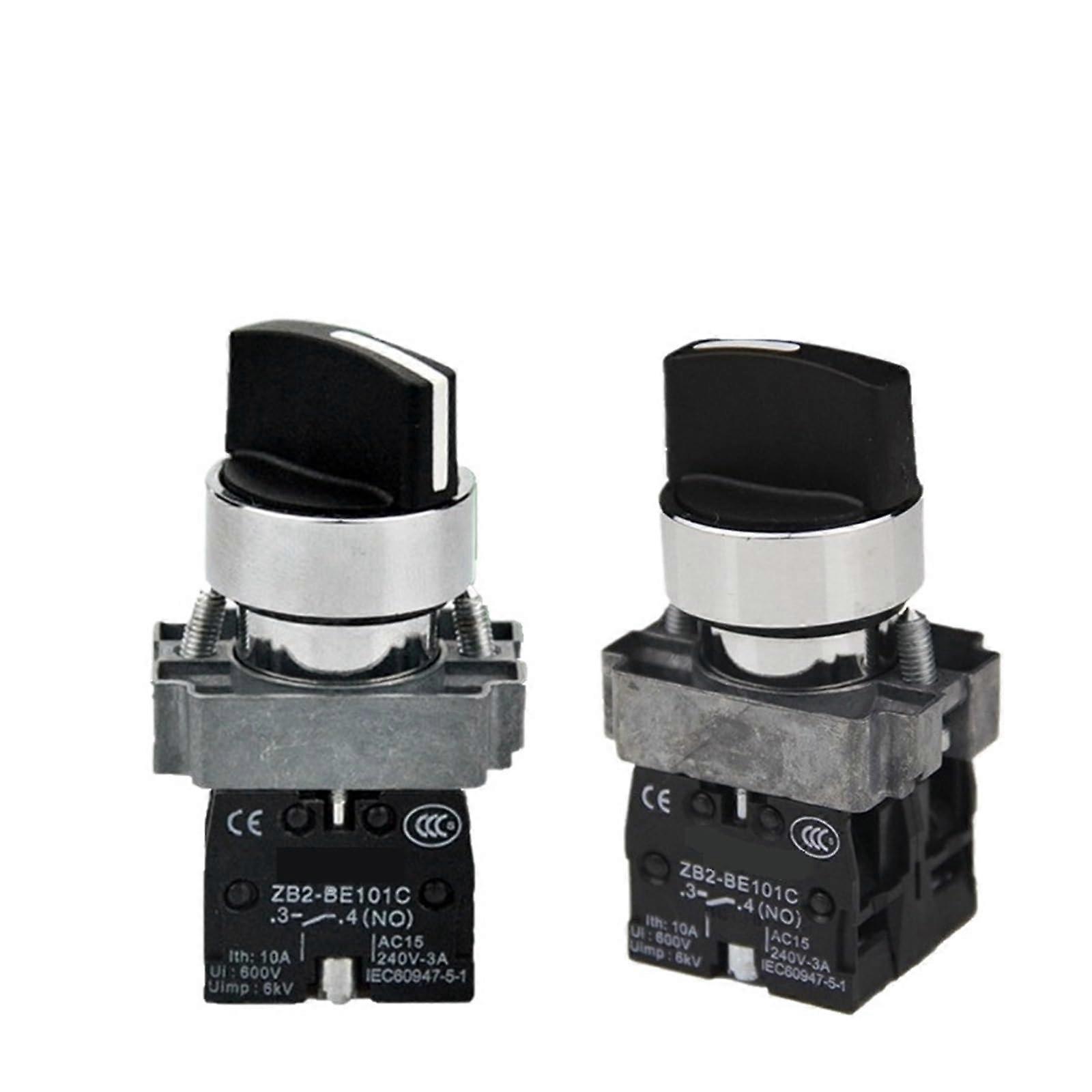 Knob Second and Third Gear Self-Locking Self-Reset XB2-BD21C/BD33C/BD53C ZB2BE101C (XB2BD53C) Three Gears